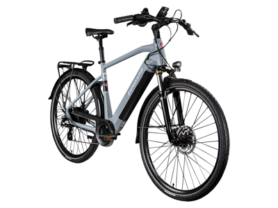 Zündapp Elektrische fiets trekking Z810 700c (Heren, Grijs/wit)