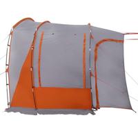 VidaXL Autotent 4-persoons waterdicht grijs en oranje - thumbnail