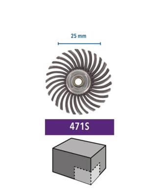 Dremel SpeedClic detailpolijstschijf, korrel 36 Dremel 471S 471S 2615S471JA 1 stuk(s)