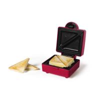 Mini tosti ijzer - rood - 520 watt - thumbnail