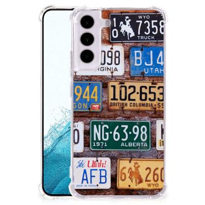 Samsung Galaxy S22 Anti-shock Hoesje met foto Kentekenplaten Samsung Galaxy S22 Anti-shock Hoesje met foto Kentekenplaten