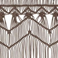 VidaXL Gordijn macramé 140x240 cm katoen taupe - thumbnail