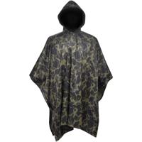 Regenponcho voor kamperen/wandelen leger waterdicht camouflage - thumbnail