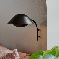 Nordlux Freya wandlamp zwart met schakelaar & E14 fitting 2213101003 - thumbnail