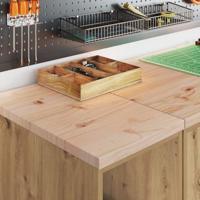 Garagekast 30x51x85 cm massief grenenhout artisan eikenkleurig - thumbnail