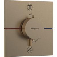 Hansgrohe Showerselect Comfort E thermostaat inbouw voor 2 functies brushed bronze 15572140 - thumbnail