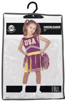 Cheerleader Kostuum Meisje Paars - thumbnail