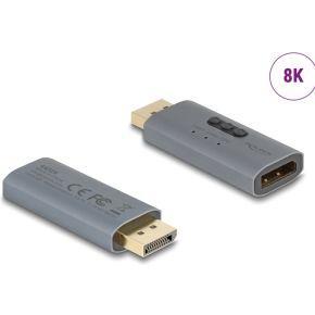 DeLOCK 64328 tussenstuk voor kabels DisplayPort Antraciet