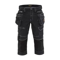 Blåkläder Piraatbroek denim stretch X1900 19911141 | Zwart | Maat 62 - 7330509545683 - thumbnail