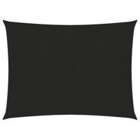VidaXL Zonnezeil 160 g/m² 3x4 m hdpe zwart - thumbnail