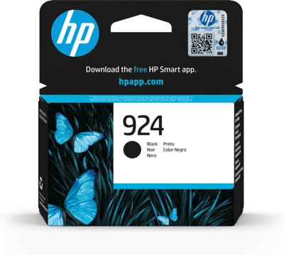 HP inktcartridge 924, 500 pagina's, OEM 4K0U6NE, zwart