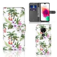 Motorola Moto G7 | G7 Plus | Telefoonhoesje | Met pasjeshouder | Flamingo Palms - thumbnail