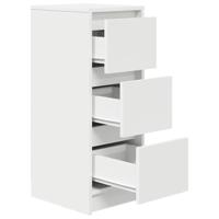 Dressoir 29,5x34x76 cm spaanplaat wit - thumbnail