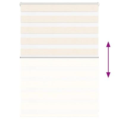 Zebra rolgordijn 115x100 cm stofbreedte 110,9 cm marmerbeige