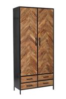 Livingfurn Opbergkast 'Brooklyn' Mangohout, 200 x 90cm - thumbnail