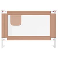 VidaXL Bedhekje peuter 100x25 cm stof taupe - thumbnail