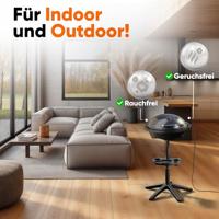 Profi Cook PC-BQS 1303 Staande grill Elektrisch Thermometer in deksel, Anti-aanbaklaag, CoolTouch-behuizing Zwart - thumbnail