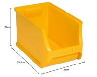 Allit 456282 Zichtbak ProfiPlus 4H (b x h x d) 205 x 200 x 355 mm Geel 1 stuk(s) - thumbnail