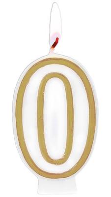 Cijferkaars &apos;0&apos; Wit Goud Chique (9cm)