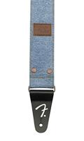 Fender x Wrangler® Riveted Denim Strap Light Indigo gitaarband - thumbnail