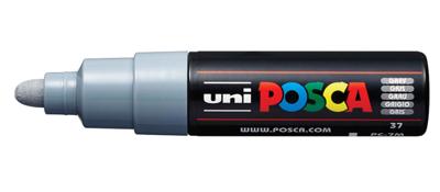 Paintmarker Uni POSCA PC7M breed grijs