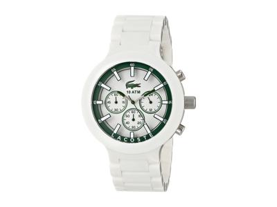 Lacoste horlogeband 2010757 / LC-61-1-29-2561 Kunststof / Plastic Wit 13mm