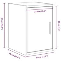 Garagewandkasten 2 st Spaanplaat Sonoma eikenkleurig - thumbnail