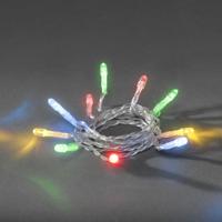 Konstsmide 1470-503 Motief lichtketting Binnen werkt op batterijen Aantal lampen 50 LED Meerkleurig Verlichte lengte: 7.35 m - thumbnail