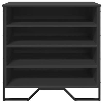 VidaXL Schoenenkast 80x38x78 cm bewerkt hout zwart