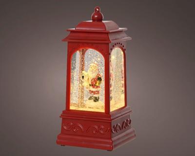 Kerst waterspinner kerstman warm wit