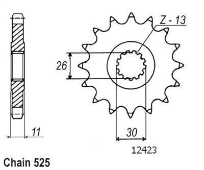 ESJOT Sprocket 525 16z standard