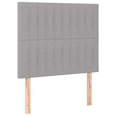 Bedframe zonder matras 80x200 cm stof lichtgrijs