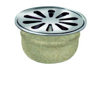 Van den Berg vloerput RVS rond - thumbnail