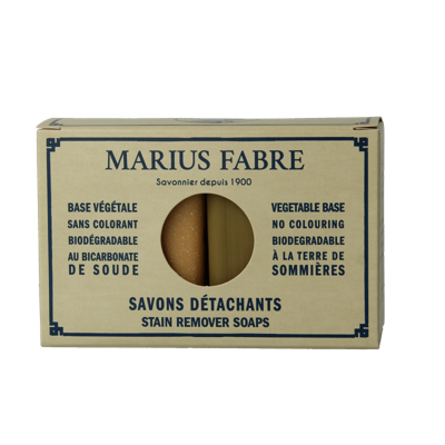 Marius Fabre Marseille vlekkenzepen voor donkere en witte was 2 Stuks