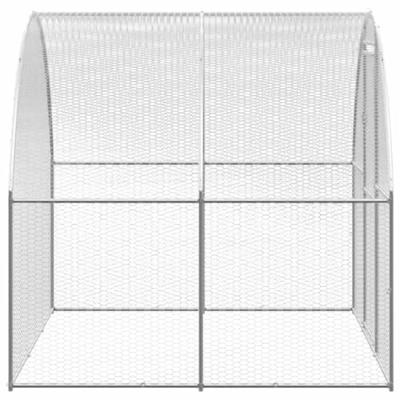 Kippenren 3x2x2 m gegalvaniseerd staal - thumbnail