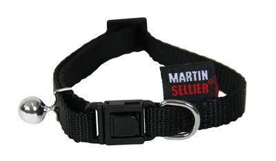 Martin kattenhalsband nylon uni zwart
