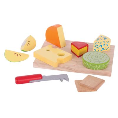 Bigjigs houten kaasplank,10dlg.