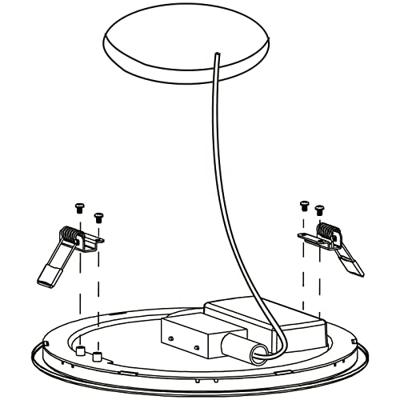 Eglo PlafonnièreZigbee Fueva-Z RVS - Ø 21,6cm - 98844
