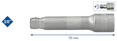 Brilliant Tools BT021911 BT021911 Dopsleutelverlenging Aandrijving 3/8 (10 mm) 75 mm 1 stuk(s) - thumbnail