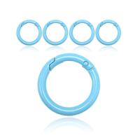 Set van 5 Boho Karabijnhaken - Blauw - thumbnail