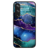 Samsung Galaxy S24 glazen hardcase - Space borders - thumbnail