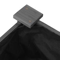 Plantenbak verhoogd met voering 240x120x25 cm vurenhout grijs - thumbnail
