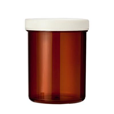 Tabletflacon 170ml bruin met dop 35 Stuks