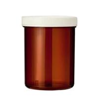 Tabletflacon 170ml bruin met dop 35 Stuks - thumbnail