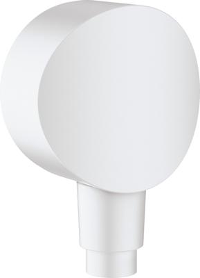 Hansgrohe FixFit muuraansluitbocht S kunststof met terugslagklep, mat wit