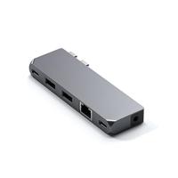 SATECHI USB-C Hub Multipoort Adapter Pro Hub Mini - USB4, USB-A Data, USB-C Data, Gigabit Ethernet En Audio Jack - Voor M2/ M1 Macbook Pro/Air (Spacegrijs) - thumbnail