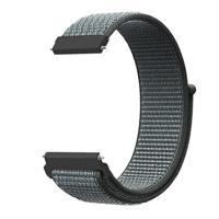 By Qubix - Sport Loop nylon bandje - Donkergrijs/blauw gemêleerd - Compatible met Garmin Vivoactive 6 / Vivoactive 5 / Vivoactive 3 - Compatible Garmin bandje - Bandbreedte: 20mm - thumbnail