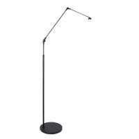 Steinhauer Vloerlamp instelbaarPrestige Chic zwart met strokleurige kap - 3793ZW - thumbnail