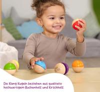 Eichhorn houten muziekballen 6 stuks - thumbnail