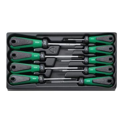 Stahlwille 4899 SATZ TX-SCHRAUBENDREHER M. DREIKOMPONENTENGRIFF TX-schroevendraaier Grootte T 8, T 9, T 10, T 15, T 20, T 25, T 27, T 30, T 40